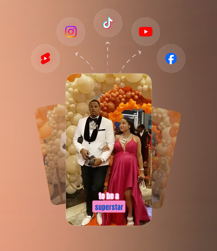 Auto-clip and caption for every major short-form platform
