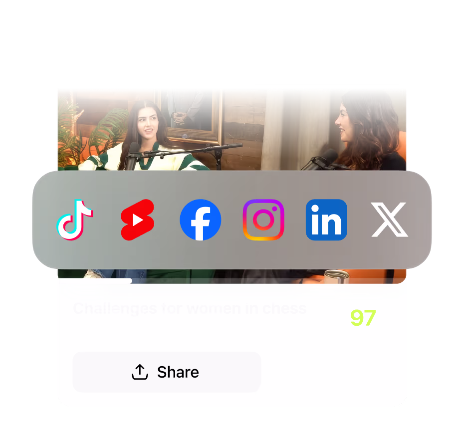 Save to camera roll or publish in one tap