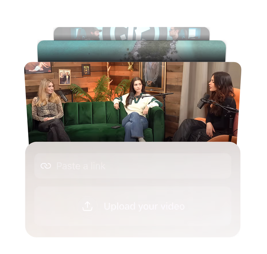 Upload a video or import from a supported source