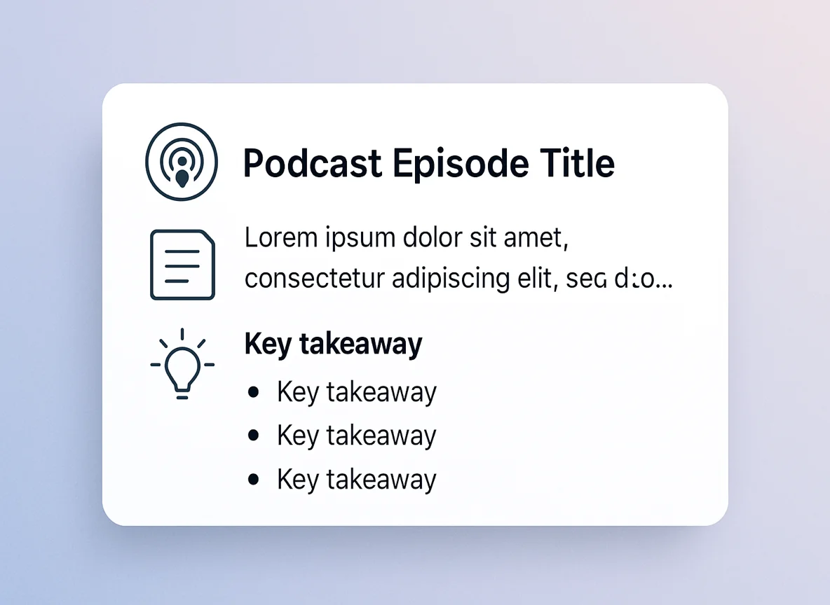 AI Show Note Generator: Create Professional Show Notes Fast